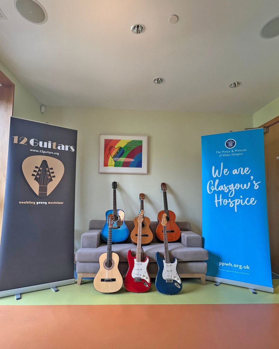 The Prince & Princess of Wales Hospice (@ppwhospice) on Twitter photo We were delighted to welcome Gerry and Lesley Anne from @twelveguitars who visited to donate 6 expertly refurbished guitars. Pictured with Calum Frame, our hospice music therapist, the team from 12 Guitars are helping us bring the joy of music to patients and families.
<a href="/TWComms1/">Tricia Ward πΊπ¦</a> We were delighted to welcome Gerry and Lesley Anne from @twelveguitars who visited to donate 6 expertly refurbished guitars. Pictured with Calum Frame, our hospice music therapist, the team from 12 Guitars are helping us bring the joy of music to patients and families.
<a href="/TWComms1/">Tricia Ward πΊπ¦</a>