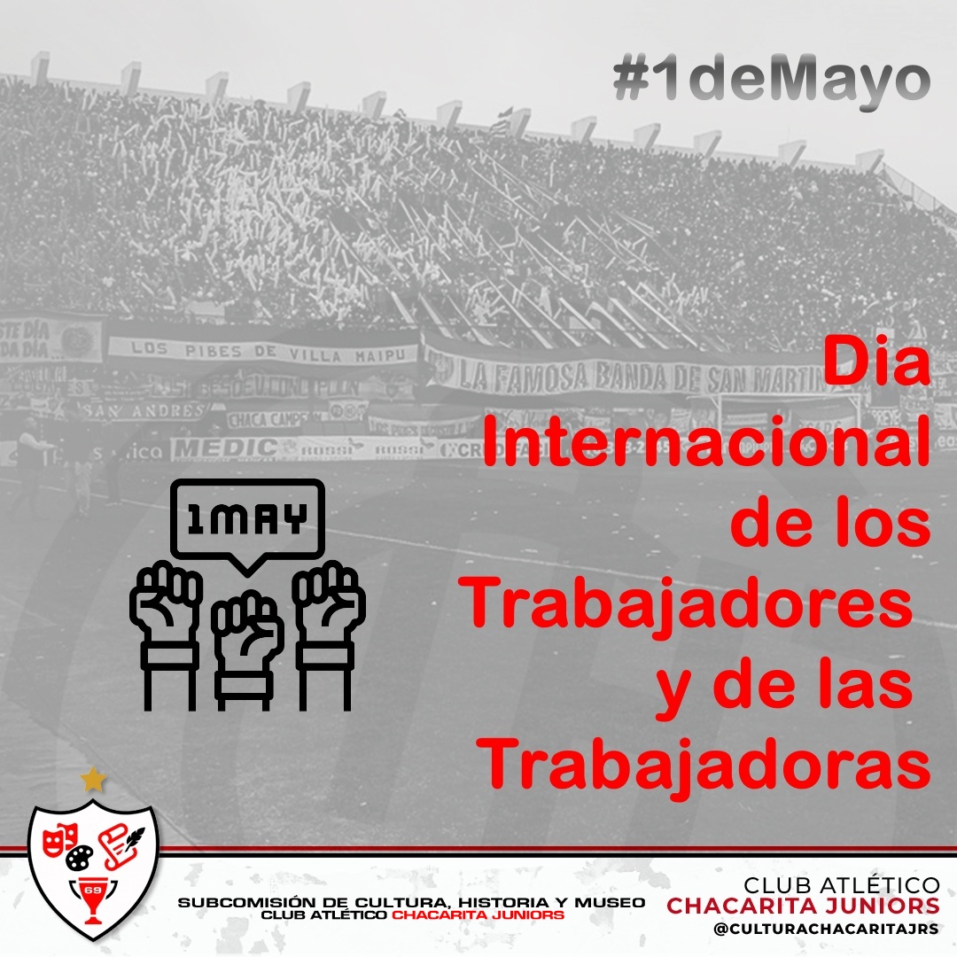 #1deMayo | Día Internacional de los Trabajadores y de las Trabajadoras

Esta fecha conmemora la lucha de los trabajadores por sus derechos y mejores condiciones laborales

Muy feliz día a todos los que trabajan día a día por un #Chacarita cada día más grande 🙌🏼🇾🇪

#CulturaChaca🇾🇪