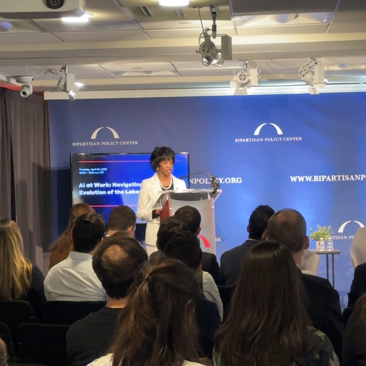 It was great to join <a href="/BPC_Bipartisan/">Bipartisan Policy Center</a> to discuss the economic impacts of how AI is reaching communities and reshaping the future of work.

Having served on the House AI Task Force, I believe the voices of communities and workers should be central in the development of AI systems.