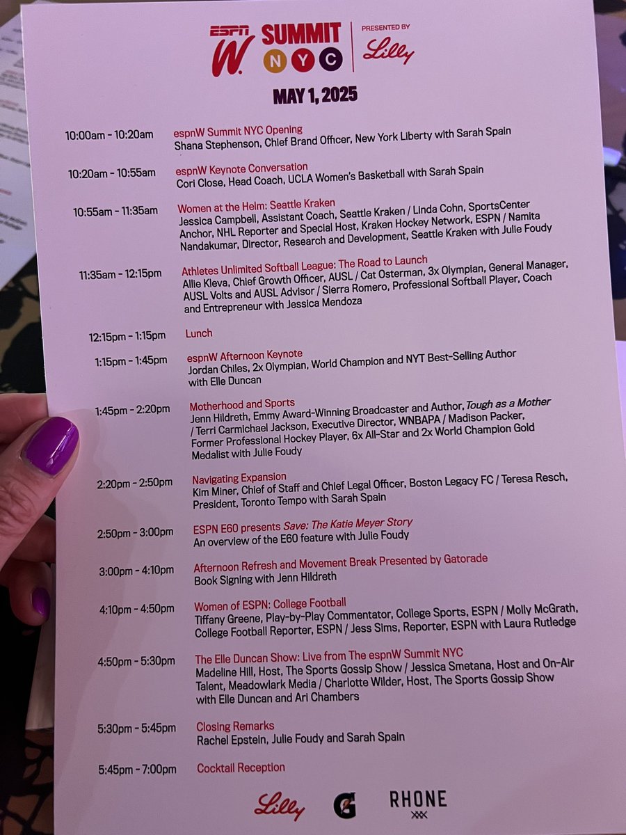 Big Day! <a href="/espnW/">espnW</a> Summit!