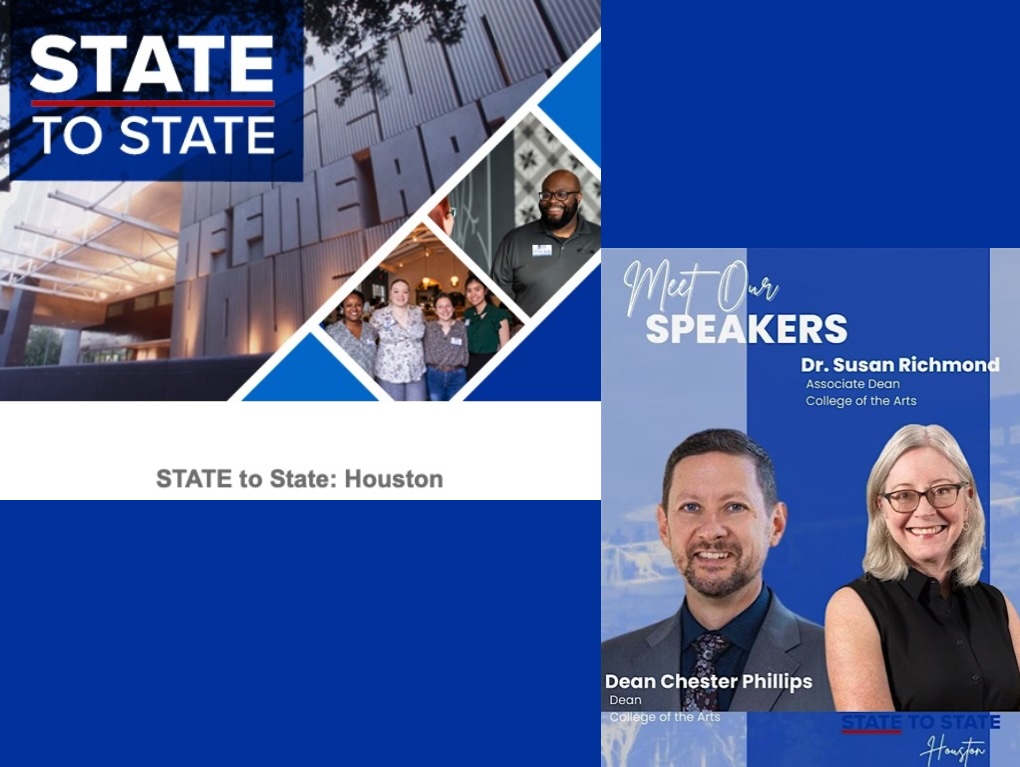 Houston-area alums, we're bringing Georgia State to Houston with special guest Dr. Brian Blake, GSU President, and College of the Arts guest speakers.

May 13 / 6 - 9 p.m. 
Free and open to all, including family and friends of Panther alumni.

Register t.gsu.edu/42PYgid