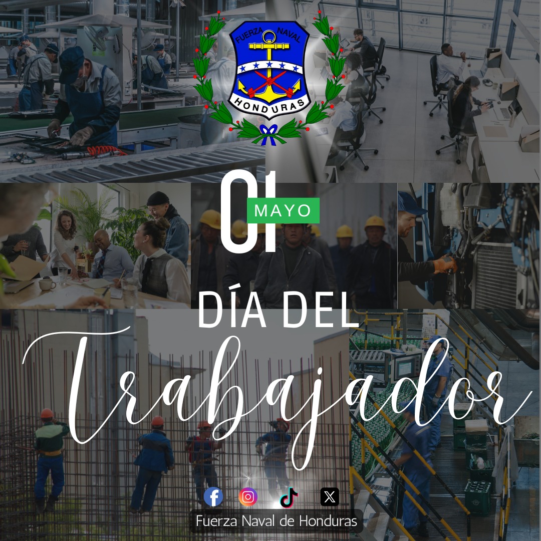 Fuerza Naval de Honduras (@fuerzanavalhnd) on Twitter photo La <a href="/FuerzaNavalHND/">Fuerza Naval de Honduras</a> se honra en felicitar a todos los hombres y mujeres hondureños en el marco del Día del Trabajador. Reconocemos con profundo respeto y admiración el esfuerzo, la dedicación y el compromiso con el que contribuyen al desarrollo y bienestar de nuestra nación. La <a href="/FuerzaNavalHND/">Fuerza Naval de Honduras</a> se honra en felicitar a todos los hombres y mujeres hondureños en el marco del Día del Trabajador. Reconocemos con profundo respeto y admiración el esfuerzo, la dedicación y el compromiso con el que contribuyen al desarrollo y bienestar de nuestra nación.