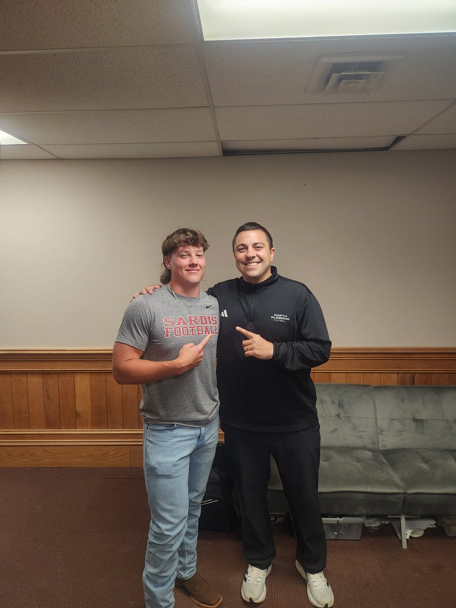 grantcoe (@grantcoe26) on Twitter photo Huge thanks to <a href="/CoachCaraboa/">Brock Caraboa</a> for stopping by and inviting me to camp!!
<a href="/CoachBJBrooks/">B.J. Brooks, M.Ed.</a> <a href="/SardisLionsFB/">Sardis Football</a>
<a href="/BrentDearmon/">Brent Dearmon</a> <a href="/UNAFootball/">North Alabama Football</a>
<a href="/HallTechSports1/">Hall-Tech Sports</a> <a href="/DownSouthFb1/">Down South</a> <a href="/CoachL__/">Coach L</a> <a href="/Iam_JuanJackson/">Juan Jackson</a> Huge thanks to <a href="/CoachCaraboa/">Brock Caraboa</a> for stopping by and inviting me to camp!!
<a href="/CoachBJBrooks/">B.J. Brooks, M.Ed.</a> <a href="/SardisLionsFB/">Sardis Football</a>
<a href="/BrentDearmon/">Brent Dearmon</a> <a href="/UNAFootball/">North Alabama Football</a>
<a href="/HallTechSports1/">Hall-Tech Sports</a> <a href="/DownSouthFb1/">Down South</a> <a href="/CoachL__/">Coach L</a> <a href="/Iam_JuanJackson/">Juan Jackson</a>