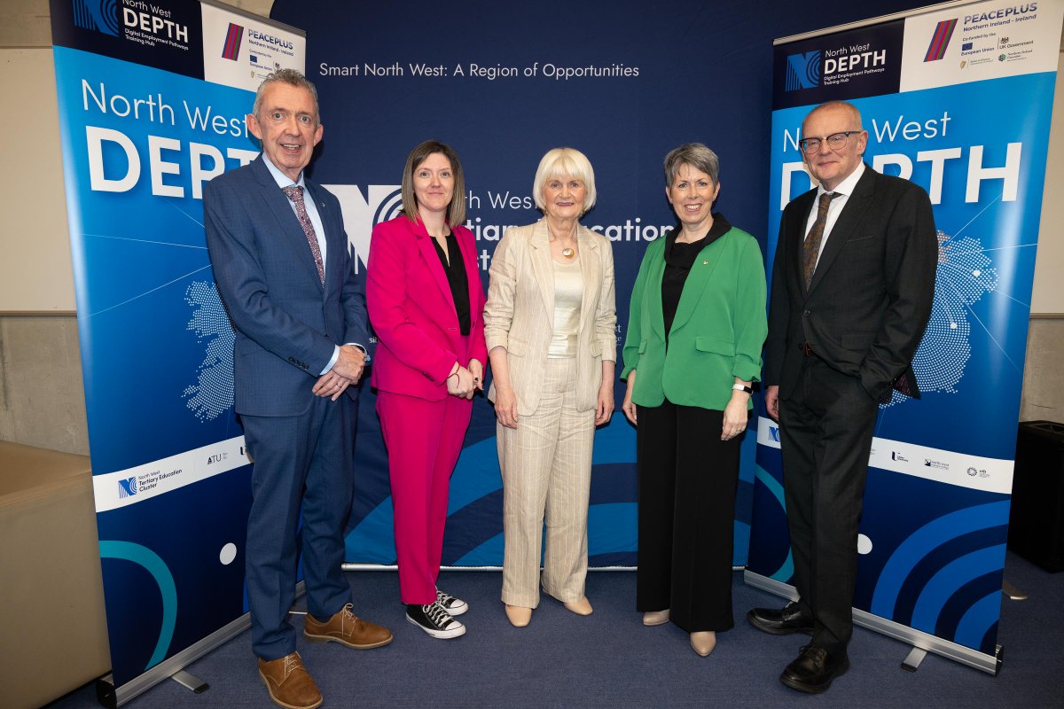 We were delighted to attend the official launch of the NW DEPTH project at Atlantic Technological University (ATU) campus in Letterkenny in Co Donegal this week. The PEACEPLUS project will see an investment of nearly €10 million in digital skills in the North West region. Read