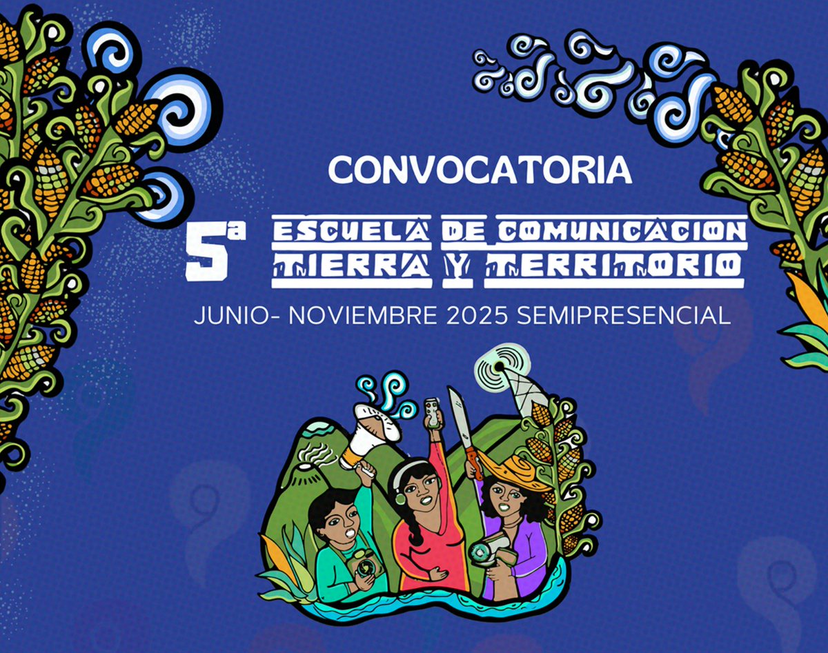 #Oportunidad 🔔

.<a href="/LaSandiaDigital/">La Sandía Digital 💜 🏳️‍⚧️ 🇲🇽🇵🇸</a> y @witness_es invitan a personas defensoras del territorio en #México a postular a su 5ª Escuela de Comunicación Estratégica. 💯

✨Regístrate antes del 5 de mayo
Aquí toda la info 😉👇
lasandiadigital.org.mx/convocatoria-q…