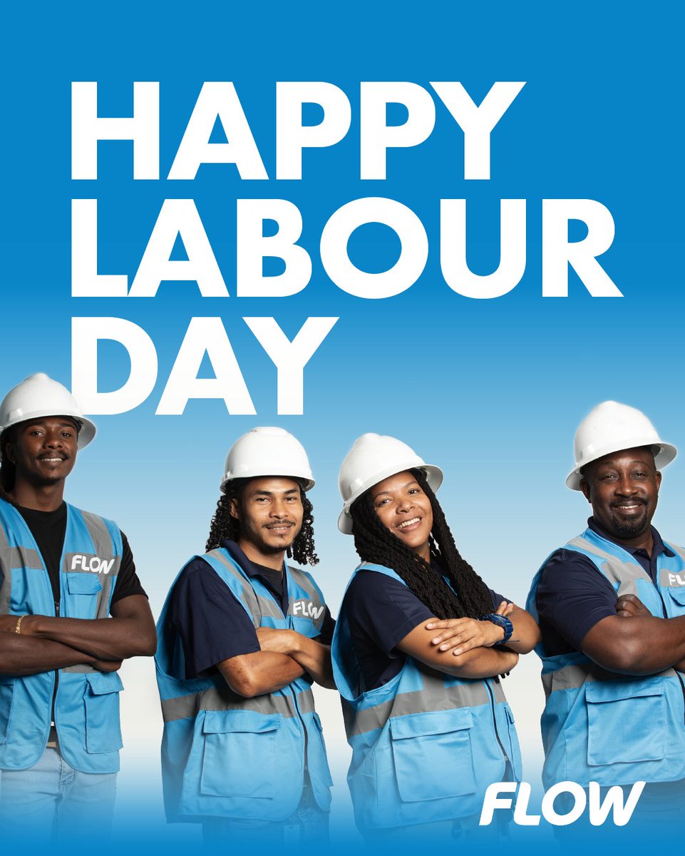 Happy Labour Day, Barbados 🇧🇧! Today, we celebrate the strength and spirit of our workers who help build a better tomorrow 🛠️ 💙.