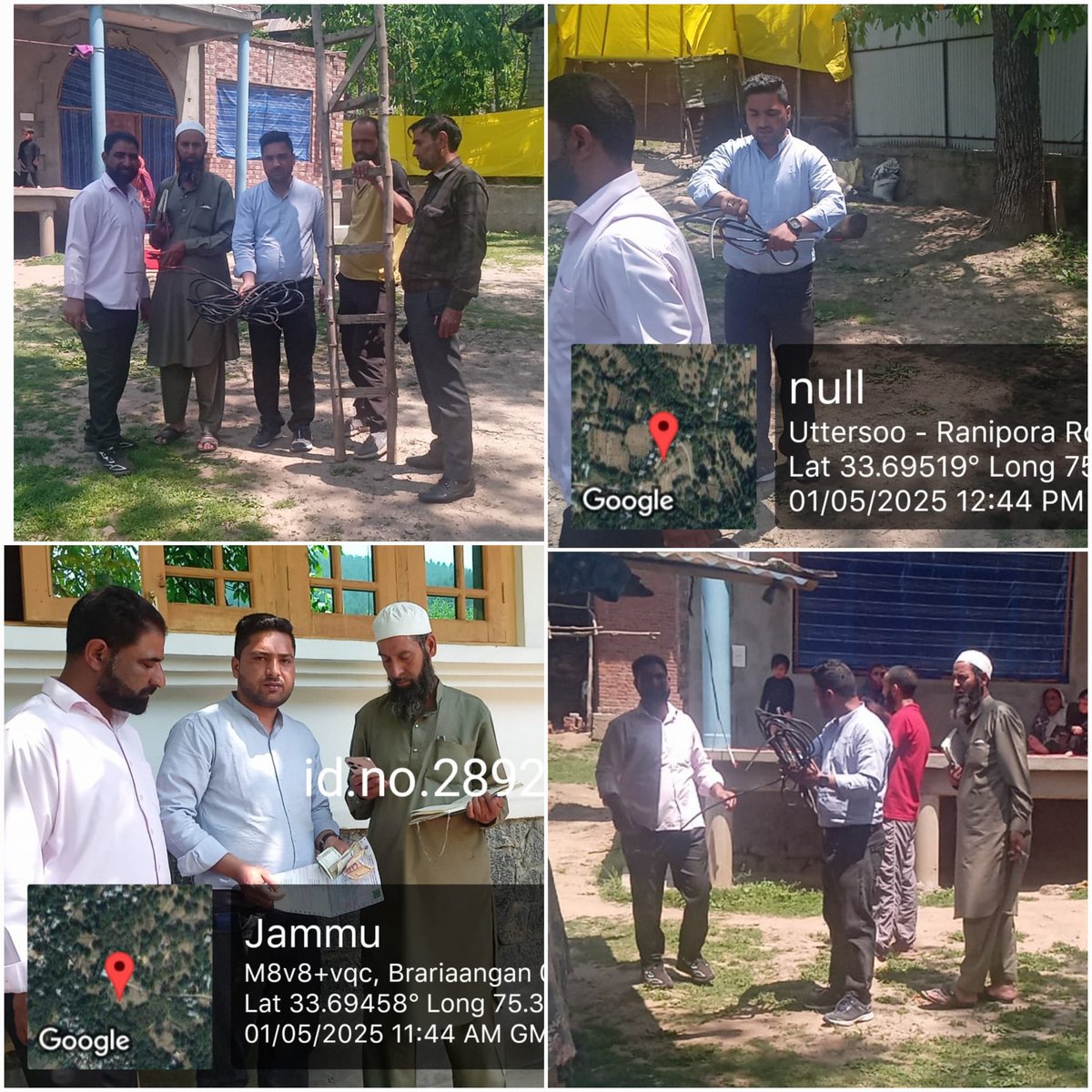 SubDivAchKPDCL's tweet image. Inspection of various consumer installations at different areas in Electric Sub Division Achabal