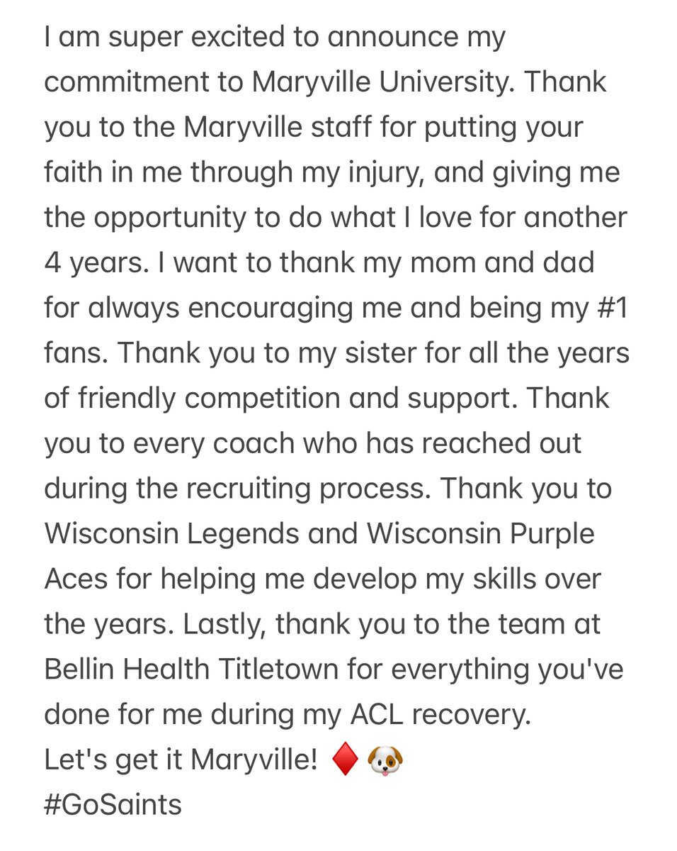 Wisconsin Legends (@wilegends) on Twitter photo 🚨COMMITTED🚨Incredibly proud to share our LEGEND <a href="/LemorandeMelia/">Melia Lemorande</a> found her next HOME👏
<a href="/MaryvilleWBB/">Maryville Women's Basketball</a> getting an ELITE Scorer🌟In 3⃣range when she pulls into parking lot🎯PROUD of you Melia🤟THANK YOU Head Coach <a href="/BritaHand/">Brita Hand</a> Asst. <a href="/max_ethridge/">Max Ethridge</a> & Staff🙌CONGRATS💙🖤 #BeALEGEND 🚨COMMITTED🚨Incredibly proud to share our LEGEND <a href="/LemorandeMelia/">Melia Lemorande</a> found her next HOME👏
<a href="/MaryvilleWBB/">Maryville Women's Basketball</a> getting an ELITE Scorer🌟In 3⃣range when she pulls into parking lot🎯PROUD of you Melia🤟THANK YOU Head Coach <a href="/BritaHand/">Brita Hand</a> Asst. <a href="/max_ethridge/">Max Ethridge</a> & Staff🙌CONGRATS💙🖤 #BeALEGEND