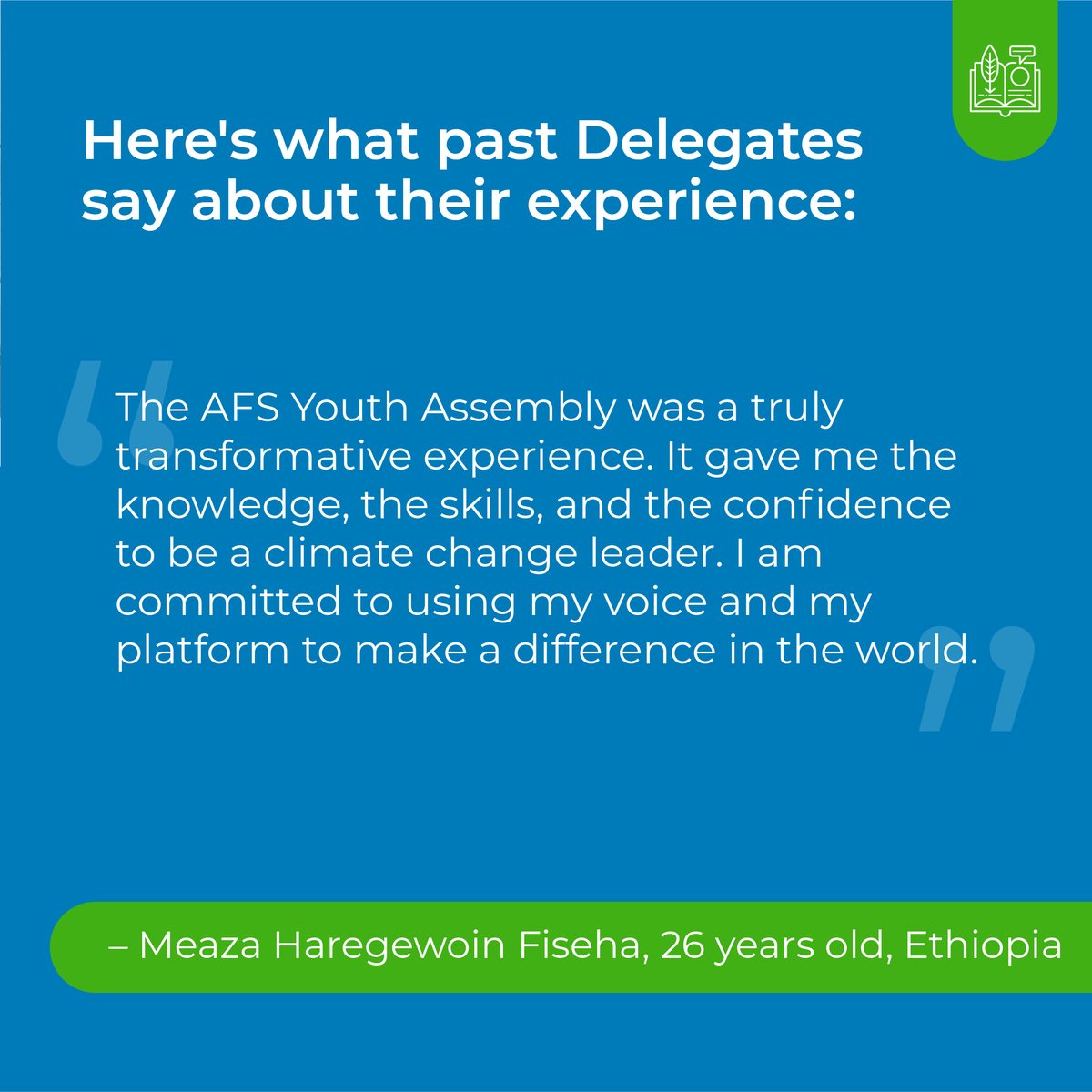 AFS Youth Assembly tweet media