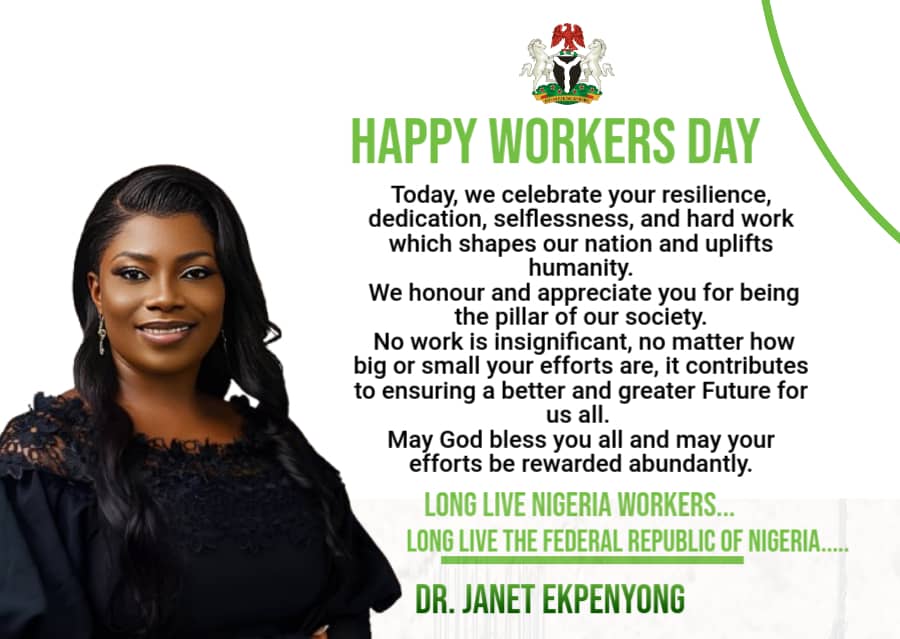 Happy Workers Day!!!
Today, we celebrate your resilience, dedication, selflessness, and hard work, which shapes our nation and uplifts humanity. 
We honor and appreciate you for being the pillar of our society. 
No work is insignificant,  No matter how big or small your efforts