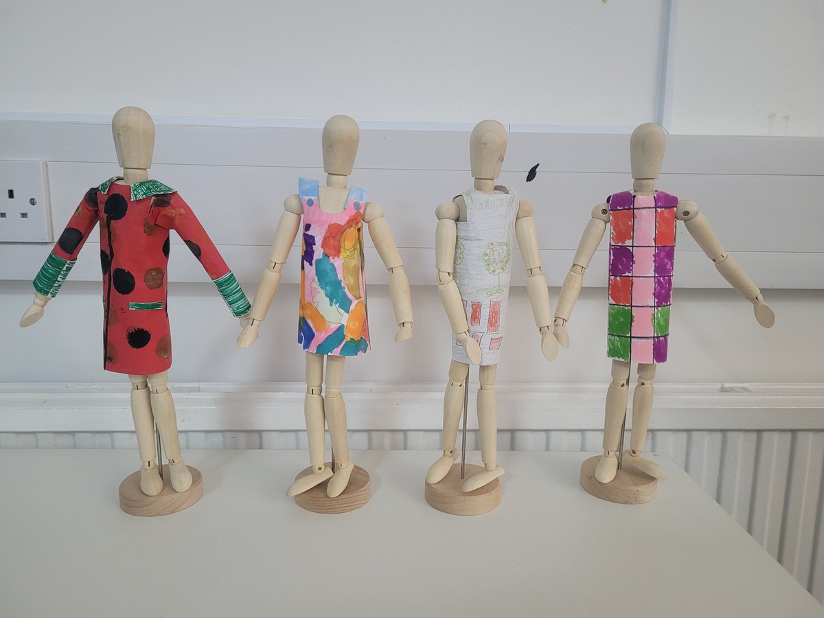 Our Art students have been diving into the world of fashion and exploring iconic designers. First up was Coco Chanel with her legendary 'little black dress', then students studied Mary Quant and her vibrant mini dresses and raincoats. 

Students spent time researching Quant's