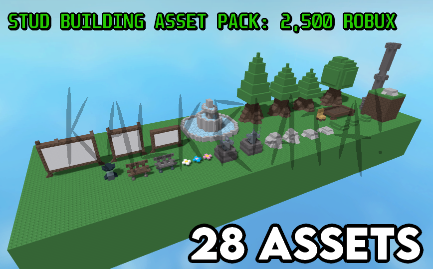 PS2Disc's tweet image. Selling 10 copies of my Roblox Stud Asset Pack | 
Going to buy? Add my discord: kalkriata | #robloxdev #roblox #robloxmap #robloxbuild #robloxstudio