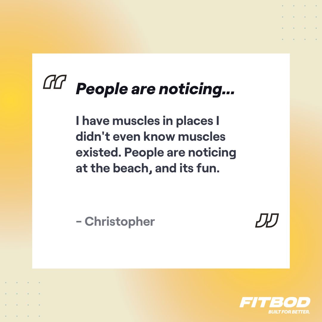 When your workout leaves you discovering muscles you didn’t know existed 👀 and turning heads at the beach 🏖️🔥 #fitbodfam #beachready #fitbod #letsgo