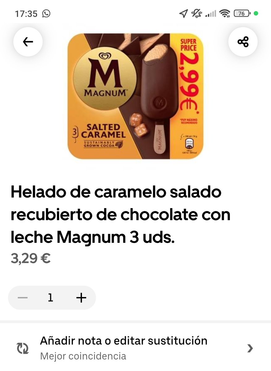 Como os gusta el dinerete eh <a href="/CarrefourES/">Carrefour España</a> . El PvP máximo recomendado es eso, recomendado solamente 🤪
<a href="/MagnumSpain/">Magnum</a> <a href="/frigo_helados/">frigo_helados</a>