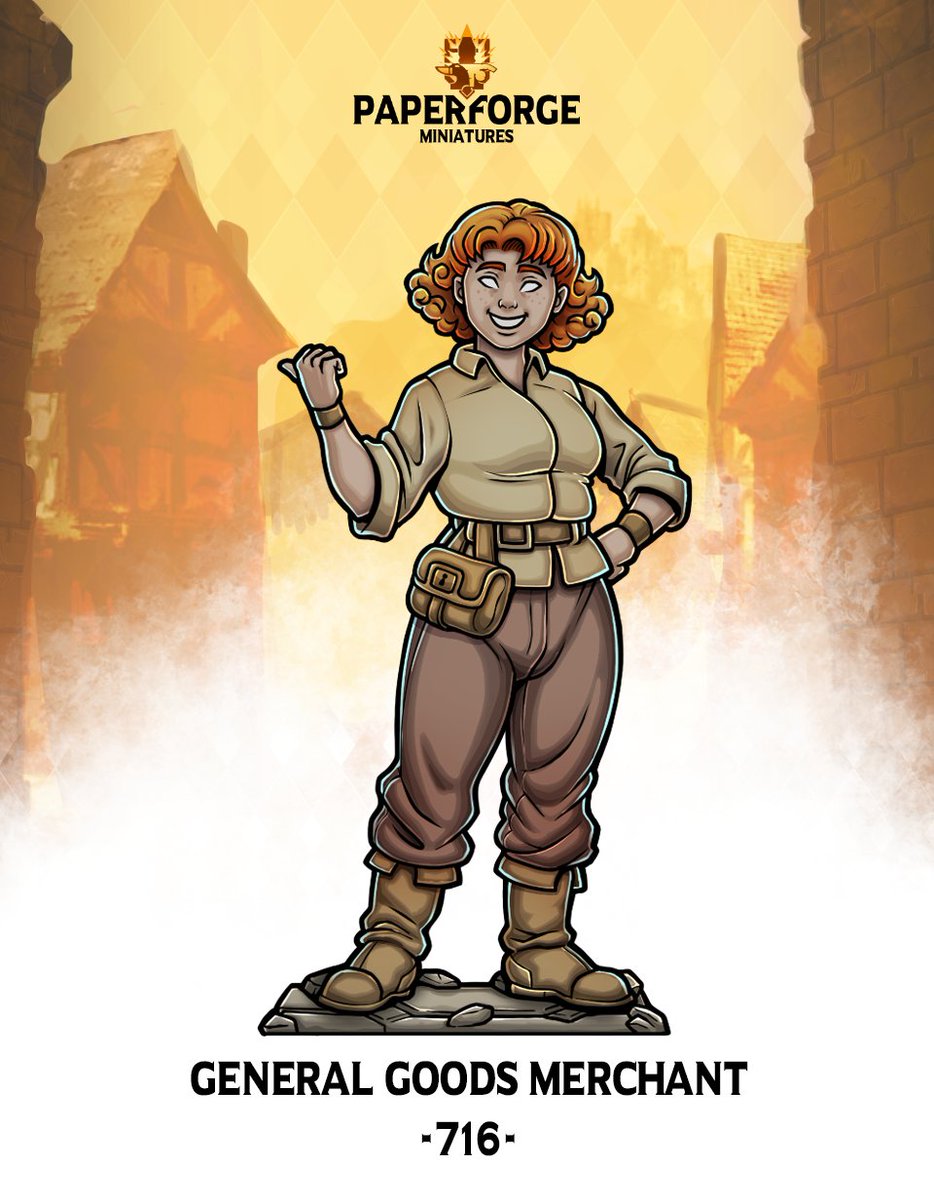 The General Goods Merchant been released as well! You can get the paper mini and #VTT Tokens plus some extra Patreon loot here:patreon.com/posts/716-gene…
#RPG #TTRPG #DND #DND5e #NPC