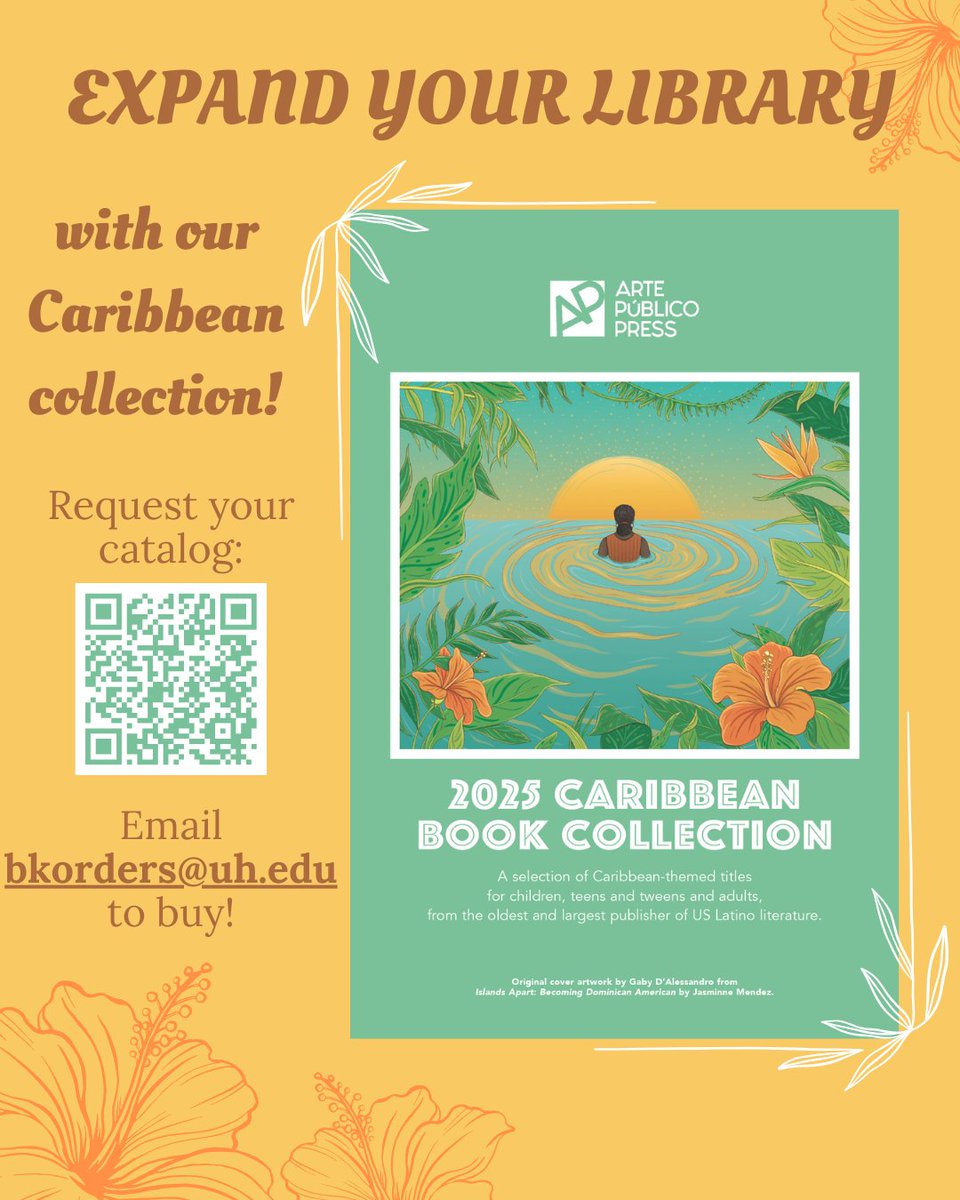 artepublico (@artepublico) on Twitter photo Our first-ever #Caribbean #book brochure is available now! Scan the QR code or reach out to appinfo@uh.edu to get your free copy of this new catalog, and email us at bkorders@uh.edu when you're ready to place your order! Our first-ever #Caribbean #book brochure is available now! Scan the QR code or reach out to appinfo@uh.edu to get your free copy of this new catalog, and email us at bkorders@uh.edu when you're ready to place your order!