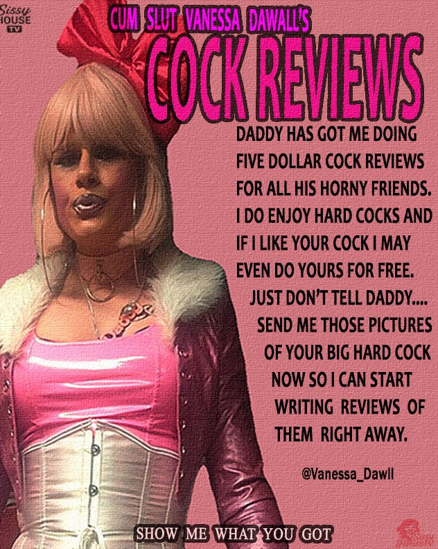 Sissy House TV (@snooth60550) on Twitter photo Look who is giving cock reviews, no other than that sissy whore cock attendant Cum slut Vanessa Dawall. Guess all that time working the glory hole has paid dividends <a href="/Vanessa_Dawll/">vanessa dawll</a>
i Look who is giving cock reviews, no other than that sissy whore cock attendant Cum slut Vanessa Dawall. Guess all that time working the glory hole has paid dividends <a href="/Vanessa_Dawll/">vanessa dawll</a>
i