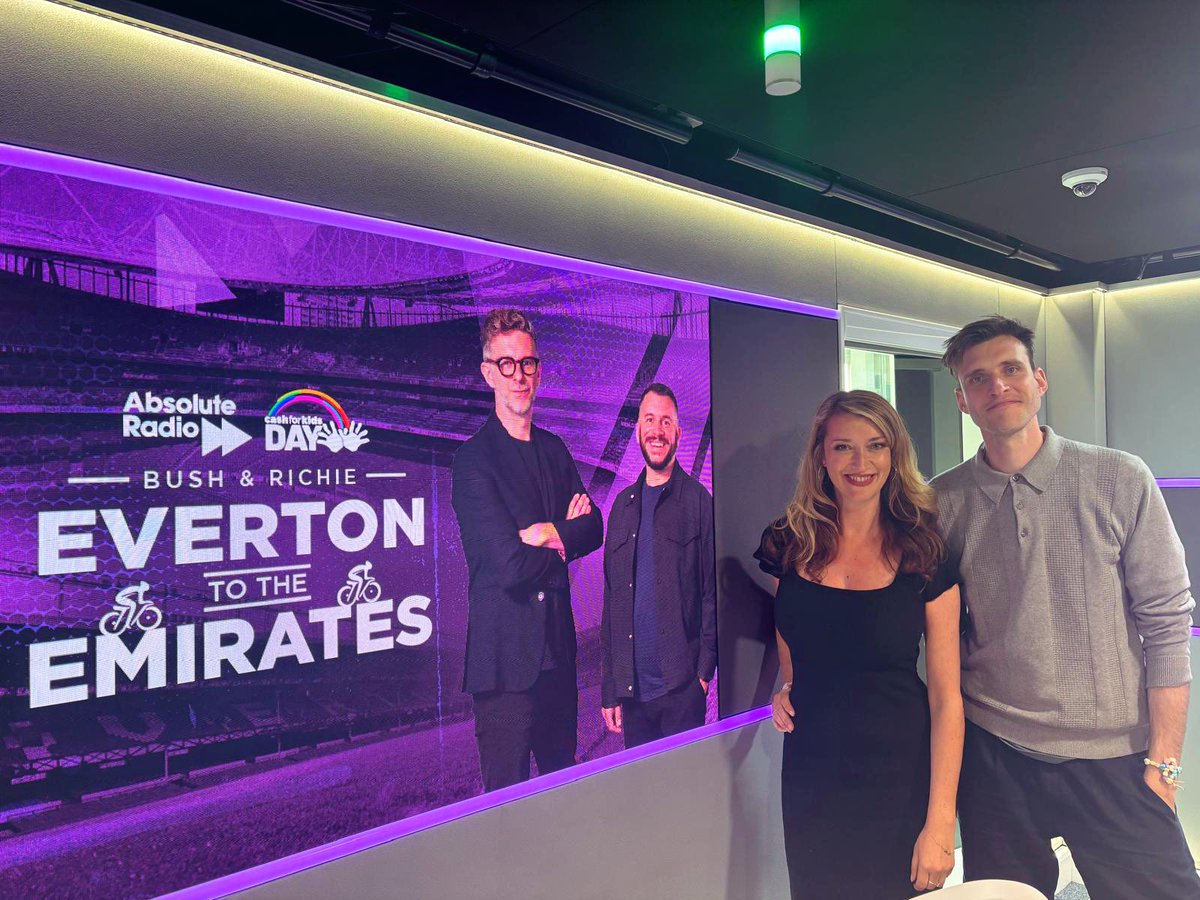 Sarah Champion (@sarahchampion) on Twitter photo Home Time for a final time <a href="/absoluteradio/">Absolute Radio</a> with Bush & Richie on the home straight of their epic 200 mile cycle for <a href="/cashforkids/">Cash for Kids</a>
If you can spare a few quid to sponsor them it’d be hugely appreciated here’s the link:
absoluteradio.co.uk/bike Home Time for a final time <a href="/absoluteradio/">Absolute Radio</a> with Bush & Richie on the home straight of their epic 200 mile cycle for <a href="/cashforkids/">Cash for Kids</a>
If you can spare a few quid to sponsor them it’d be hugely appreciated here’s the link:
absoluteradio.co.uk/bike