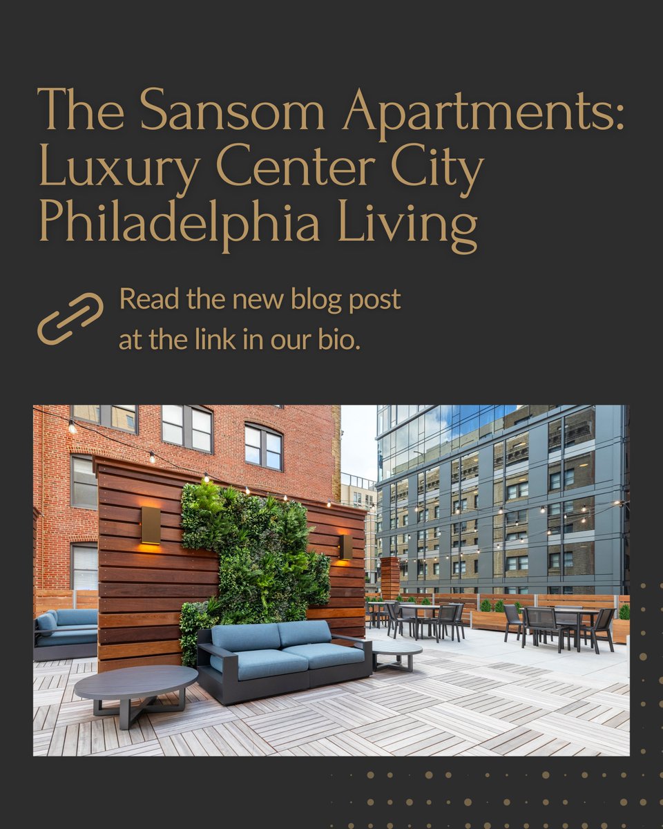 If you’re looking for a place that offers exceptional amenities while putting you steps away from the best that Philly has to offer, your search ends here at The Sansom.

scullycompany.com/the-sansom-apa…