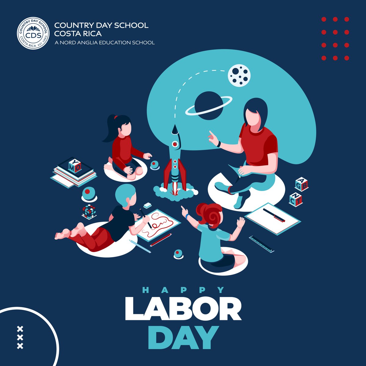 CountryDayCR's tweet image. Today we celebrate all the dedication, passion, and hard work that makes learning come alive at CDS.
To our incredible teachers, staff, and community—thank you for all that you do.
Happy Labor Day!
#LaborDay #CountryDayCR ##NordAngliaEducation