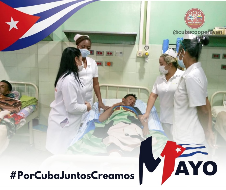Misión Médica Estado Guárico. (@cubacooperaveg) on Twitter photo Los colaboradores celebramos este 1ro de mayo más unidos y solidarios, brindando salud en cada rincón. #PorCubaJuntosCreamos #CubaPorLaVida <a href="/cubacooperaven/">Misión Médica Cubana en Venezuela</a> <a href="/MINSAPCuba/">Ministerio de Salud Pública de Cuba</a> <a href="/japortalmiranda/">José Angel Portal Miranda</a> Los colaboradores celebramos este 1ro de mayo más unidos y solidarios, brindando salud en cada rincón. #PorCubaJuntosCreamos #CubaPorLaVida <a href="/cubacooperaven/">Misión Médica Cubana en Venezuela</a> <a href="/MINSAPCuba/">Ministerio de Salud Pública de Cuba</a> <a href="/japortalmiranda/">José Angel Portal Miranda</a>