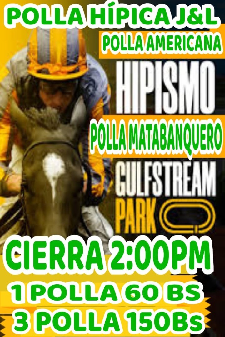 A sellar la polla Gulfstream Park <a href="/ELAMPARO2021/">DEPORTES EL AMPARO</a> haz click aquí chat.whatsapp.com/EdhVnTc01vF8Lw… y juega gana y cobras al instante