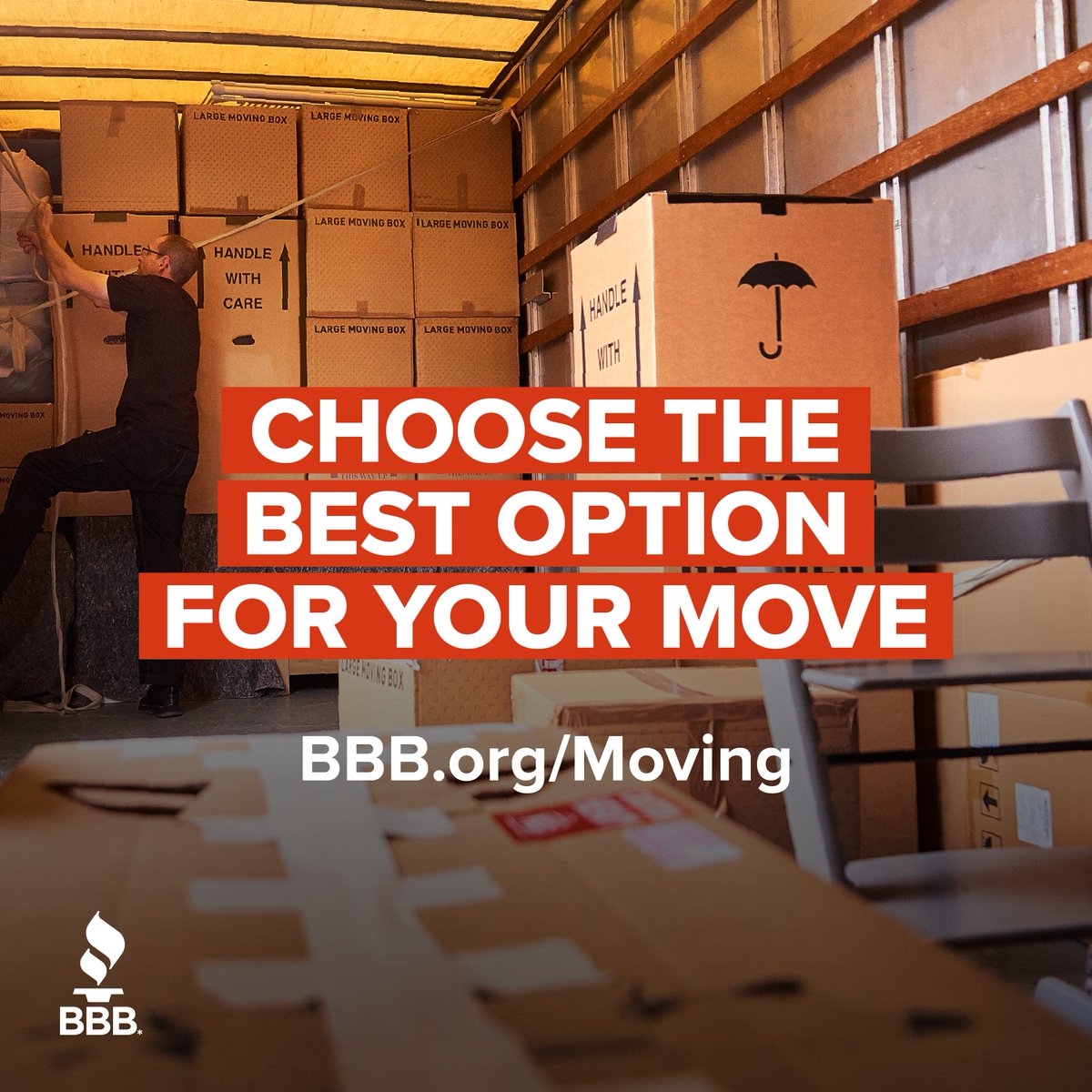 🚚📦 Moving soon? Whether you’re heading across town or across the country, a little planning goes a long way. BBB has tips to help your move go smoothly.

Learn more at BBB.org/Moving