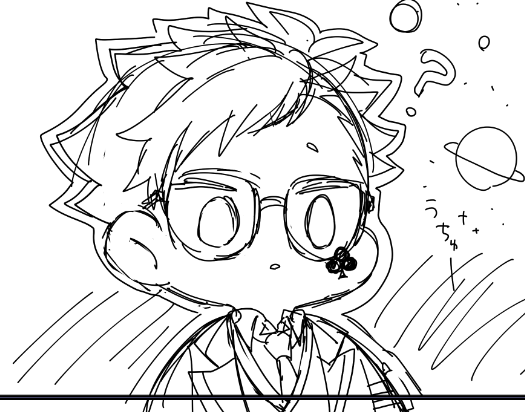 かわいく描けた下描き 