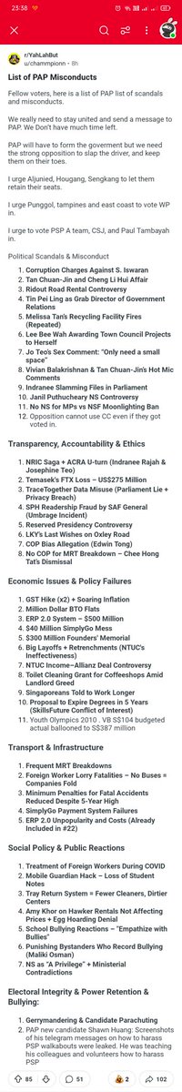 #GE2025 List of interesting events in the past few years 😐
reddit.com/r/YahLahBut/s/…