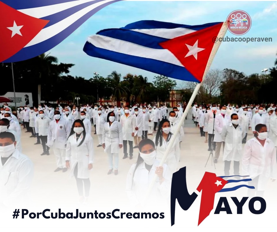 Misión Médica Estado Guárico. (@cubacooperaveg) on Twitter photo Los colaboradores celebramos este 1ro de mayo más unidos y solidarios, brindando salud en cada rincón. #PorCubaJuntosCreamos #CubaPorLaVida <a href="/cubacooperaven/">Misión Médica Cubana en Venezuela</a> <a href="/MINSAPCuba/">Ministerio de Salud Pública de Cuba</a> <a href="/japortalmiranda/">José Angel Portal Miranda</a> Los colaboradores celebramos este 1ro de mayo más unidos y solidarios, brindando salud en cada rincón. #PorCubaJuntosCreamos #CubaPorLaVida <a href="/cubacooperaven/">Misión Médica Cubana en Venezuela</a> <a href="/MINSAPCuba/">Ministerio de Salud Pública de Cuba</a> <a href="/japortalmiranda/">José Angel Portal Miranda</a>