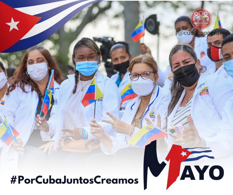 Misión Médica Estado Guárico. (@cubacooperaveg) on Twitter photo Los colaboradores celebramos este 1ro de mayo más unidos y solidarios, brindando salud en cada rincón. #PorCubaJuntosCreamos #CubaPorLaVida <a href="/cubacooperaven/">Misión Médica Cubana en Venezuela</a> <a href="/MINSAPCuba/">Ministerio de Salud Pública de Cuba</a> <a href="/japortalmiranda/">José Angel Portal Miranda</a> Los colaboradores celebramos este 1ro de mayo más unidos y solidarios, brindando salud en cada rincón. #PorCubaJuntosCreamos #CubaPorLaVida <a href="/cubacooperaven/">Misión Médica Cubana en Venezuela</a> <a href="/MINSAPCuba/">Ministerio de Salud Pública de Cuba</a> <a href="/japortalmiranda/">José Angel Portal Miranda</a>