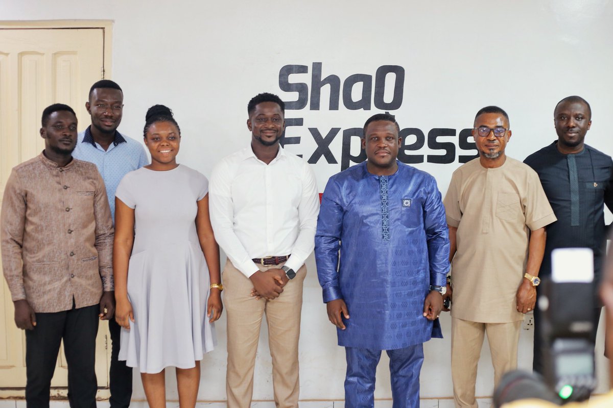 StatsGH (@statsgh) on Twitter photo The Minister for Communications <a href="/SamGeorgeGH/">Sam 'Dzata' George 🦁🇬🇭</a> visited ShaqExpress, Ghana’s largest local delivery company, which handles thousands of deliveries each day.
Great works <a href="/ShaQexpress/">ShaQ Express</a>. The Minister for Communications <a href="/SamGeorgeGH/">Sam 'Dzata' George 🦁🇬🇭</a> visited ShaqExpress, Ghana’s largest local delivery company, which handles thousands of deliveries each day.
Great works <a href="/ShaQexpress/">ShaQ Express</a>.