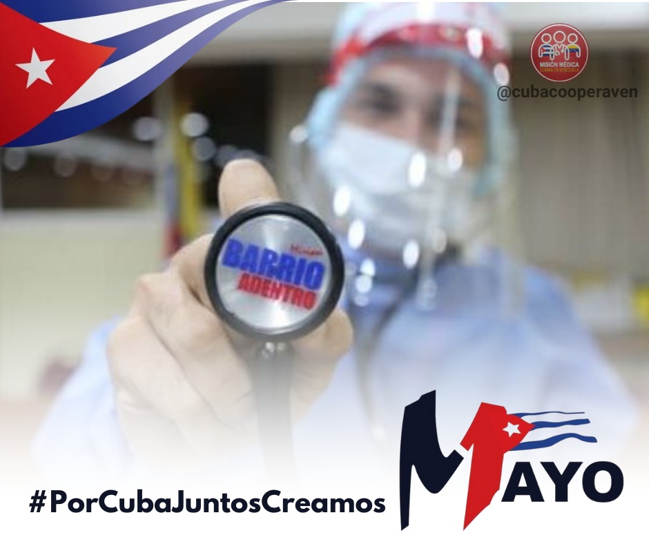 Misión Médica Estado Guárico. (@cubacooperaveg) on Twitter photo Los colaboradores celebramos este 1ro de mayo más unidos y solidarios, brindando salud en cada rincón. #PorCubaJuntosCreamos #CubaPorLaVida <a href="/cubacooperaven/">Misión Médica Cubana en Venezuela</a> <a href="/MINSAPCuba/">Ministerio de Salud Pública de Cuba</a> <a href="/japortalmiranda/">José Angel Portal Miranda</a> Los colaboradores celebramos este 1ro de mayo más unidos y solidarios, brindando salud en cada rincón. #PorCubaJuntosCreamos #CubaPorLaVida <a href="/cubacooperaven/">Misión Médica Cubana en Venezuela</a> <a href="/MINSAPCuba/">Ministerio de Salud Pública de Cuba</a> <a href="/japortalmiranda/">José Angel Portal Miranda</a>