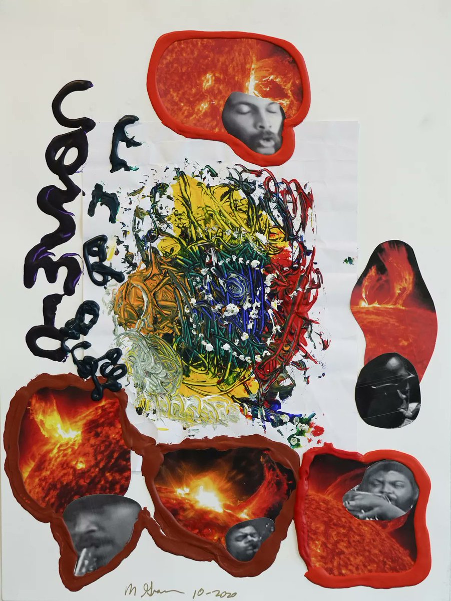 Milford Graves - Cosmic Energy, 2020, acrylic on paper