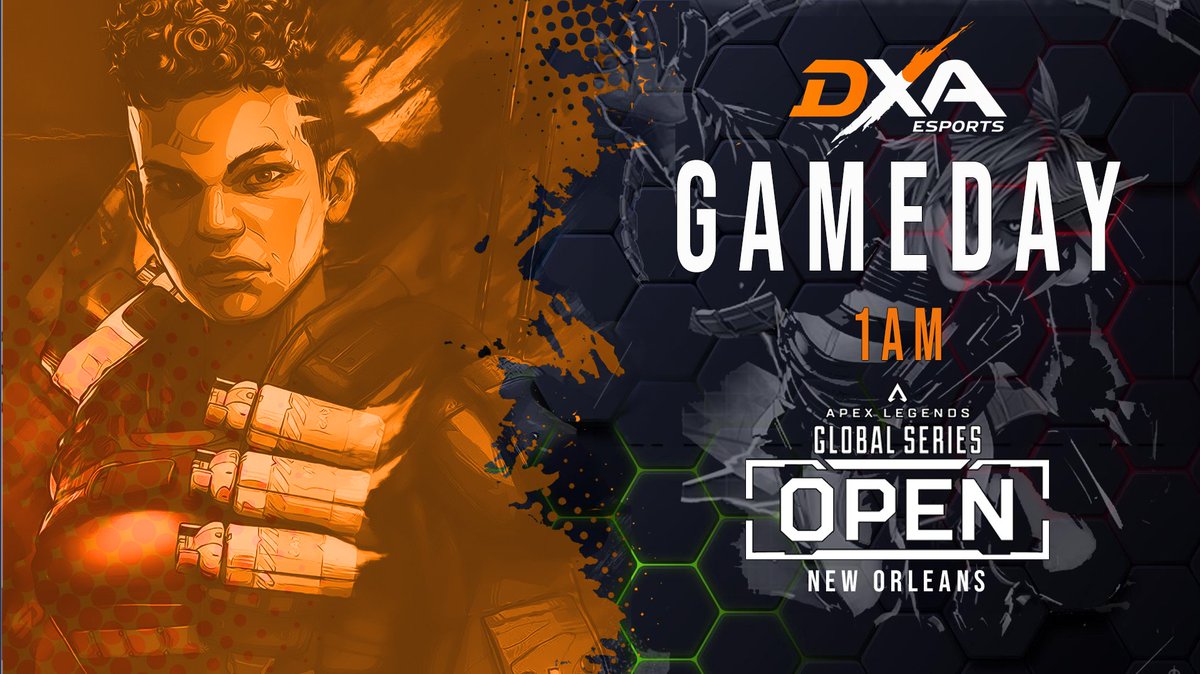 DXA (@dxaesports) on Twitter photo 🚨ITS GAME DAY!🚨
Tonight the squad takes on the <a href="/PlayApexEsports/">Apex Legends Esports</a> #ApexOpen in New Orleans!
Round 1 we start out on mainstage and main stream! Catch all the action below ⬇️⬇️⬇️
📺 twitch.tv/playapex
🔫 <a href="/Niikoluas/">DXA Niiko</a>
🔫 <a href="/akwaintance/">Akwaintance</a>
🔫 <a href="/Lockeht/">Lockeht</a>
🎓 <a href="/hoplodamus/">Hoplodamus</a> 🚨ITS GAME DAY!🚨
Tonight the squad takes on the <a href="/PlayApexEsports/">Apex Legends Esports</a> #ApexOpen in New Orleans!
Round 1 we start out on mainstage and main stream! Catch all the action below ⬇️⬇️⬇️
📺 twitch.tv/playapex
🔫 <a href="/Niikoluas/">DXA Niiko</a>
🔫 <a href="/akwaintance/">Akwaintance</a>
🔫 <a href="/Lockeht/">Lockeht</a>
🎓 <a href="/hoplodamus/">Hoplodamus</a>