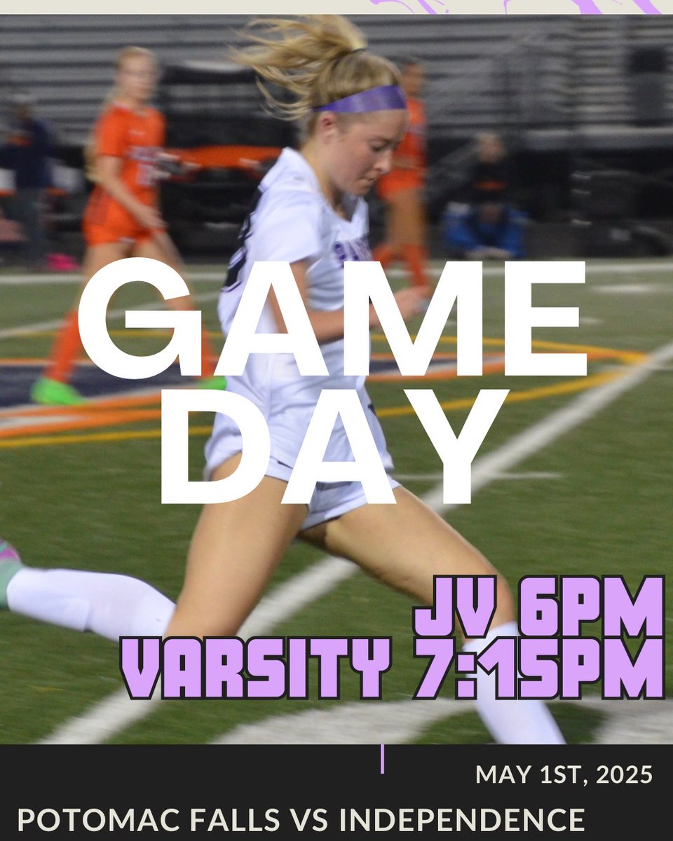 Game day!✨⚽️ <a href="/pfhsathletics/">PFHS Athletics</a> <a href="/PFannouncements/">Potomac Falls HS</a>