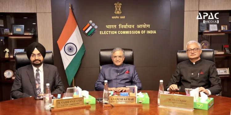 Apacnewsnetwork's tweet photo. ECI Introduces Key Measures to Improve Electoral Roll Accuracy and Voter Convenience
Read - https://t.co/XvBwc6Otkc
#APACMedia #ECIReforms #VoterEngagement #InclusiveElections #YouthInDemocracy #AadhaarLinking #VoterEducation #ElectionReforms https://t.co/FIDgBoIpVc