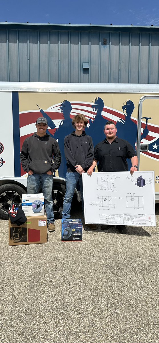 ByronBearsTech's tweet photo. We’re thrilled to announce that Byron Public Schools took 1st place at the Southeast Coop Welding Competition out of 29 schools. I want to say congratulations to Gavin Bartel for earning 1st place and to Xavier Burrows for securing 5th out of 169 competitors. https://t.co/k6cwQ8O5Me