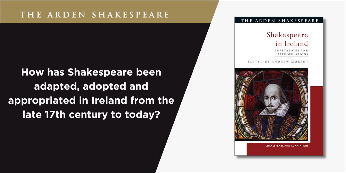 *New research out today*

'Shakespeare in Ireland' edited by Andrew Murphy is a collection of essays exploring the various ways in which Shakespeare has been adapted, adopted &amp; appropriated in Ireland from the late 17th century through to the present day.

bit.ly/4jlrYmd