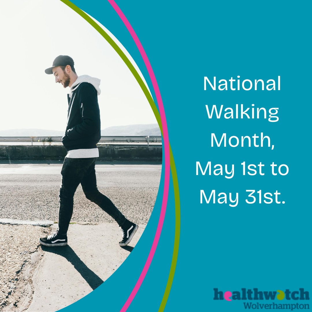 Healthwatch Wolverhampton (@hwwolverhampton) on Twitter photo National Walking Month 
It's an annual campaign promoting the benefits of walking for physical and mental health, as well as environmental awareness. National Walking Month 
It's an annual campaign promoting the benefits of walking for physical and mental health, as well as environmental awareness.