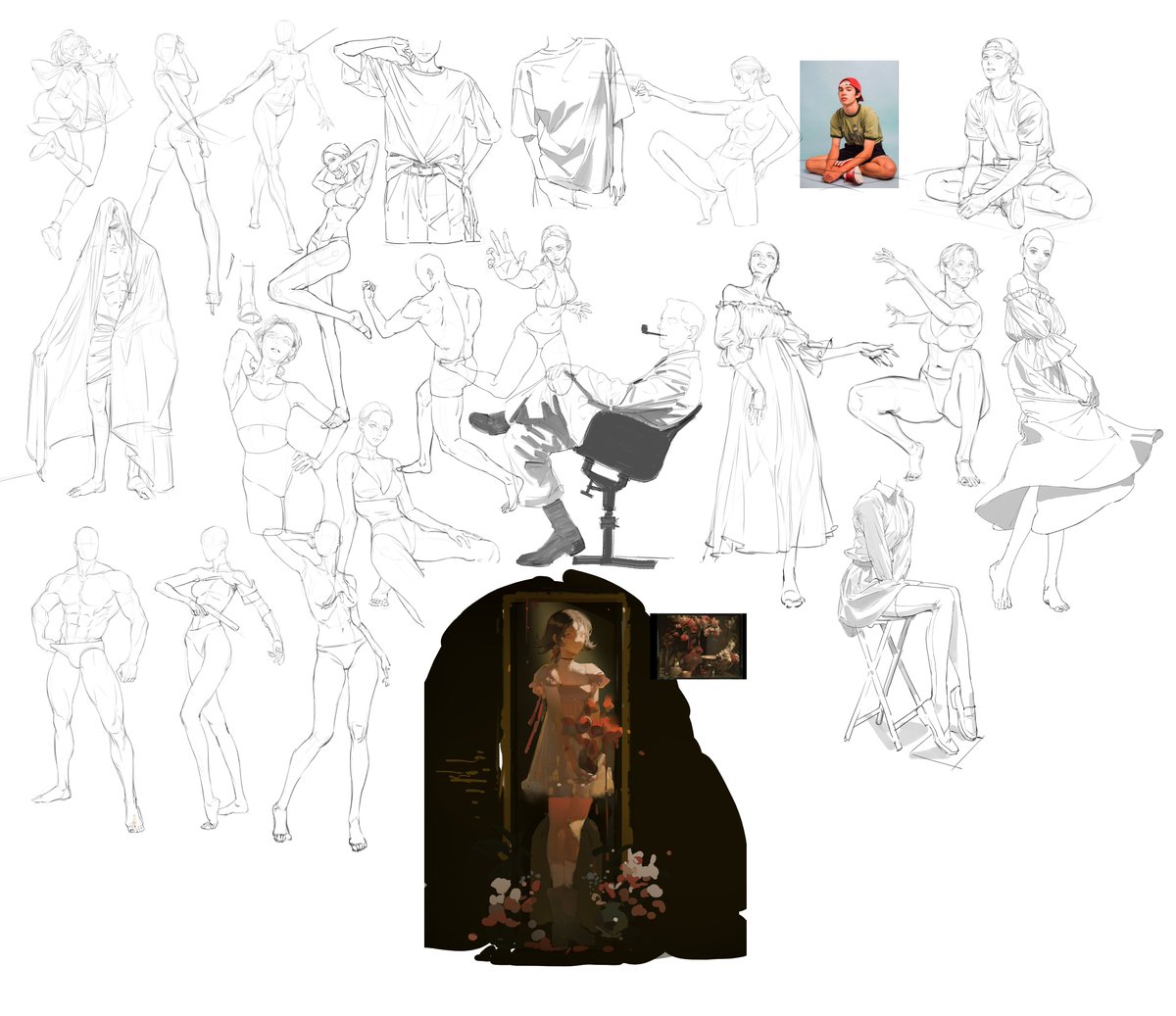 ~3,4월 공부한 것들 정산~
크로키, 창작,낙서, 정물, 밸류 등등 공부했다,,,^__^