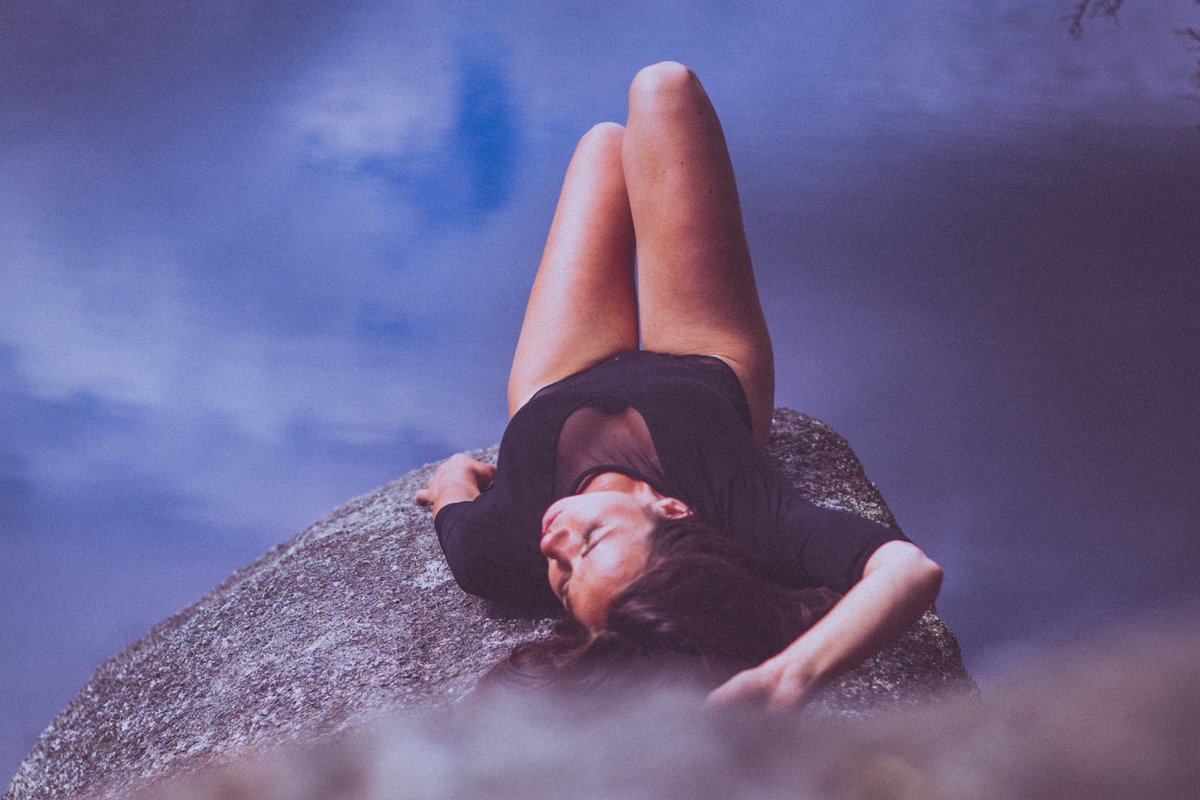 #water #clouds #BeautyInBlack #girl #women