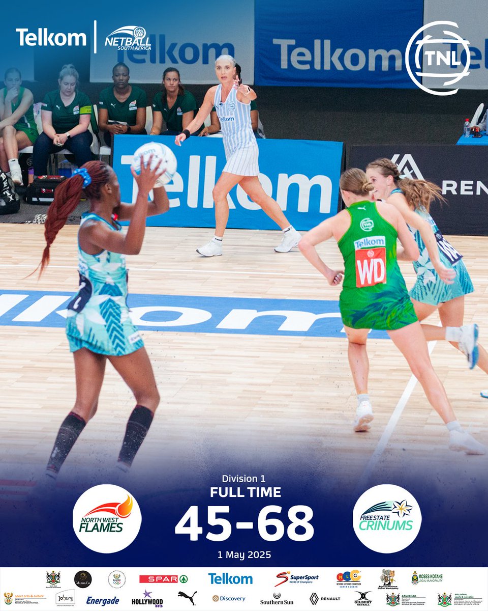 The Crinums return to winning ways, edging out the North West Flames who kept pushing until the final whistle. 🌺🔥

#TNLFlamesCrinums #TelkomNL #TNLisBack #TelkomStandTall <a href="/TelkomZA/">@TelkomZA</a>