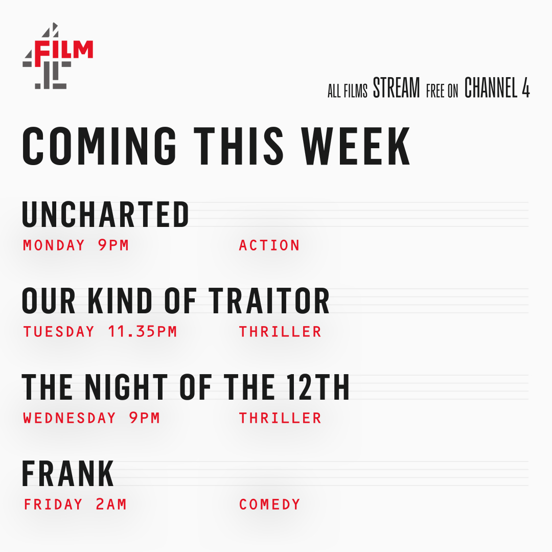 Great films to watch live and stream on Film4 for the week ahead.