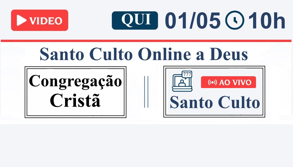 bhfrotas's tweet photo. CCB ONLINE CULTO 01/05/2025 | PALAVRA CCB HOJE | MARCOS 7 @CultoOnlineBR  https://t.co/5zpDvpxuJx via @YouTube https://t.co/wBwT7tsPu7