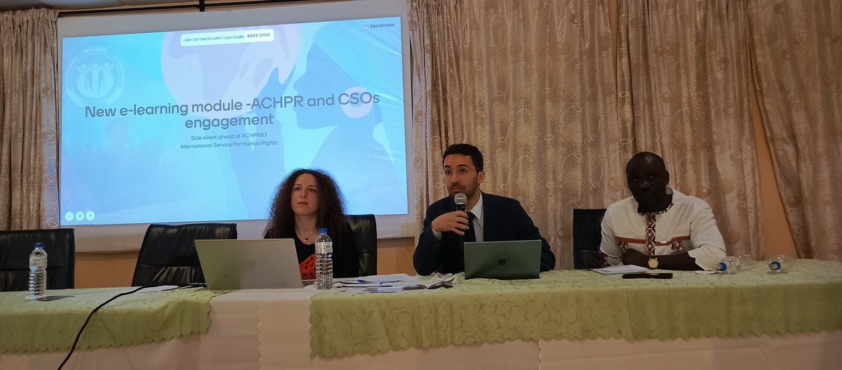 Starting now the launch of the new E-learning module for human rights defenders improving access and encouraging advocacy before the African human rights system particularly before the African Commission on Human and Peoples' Rights 

#International_Service_for_Human_Rights