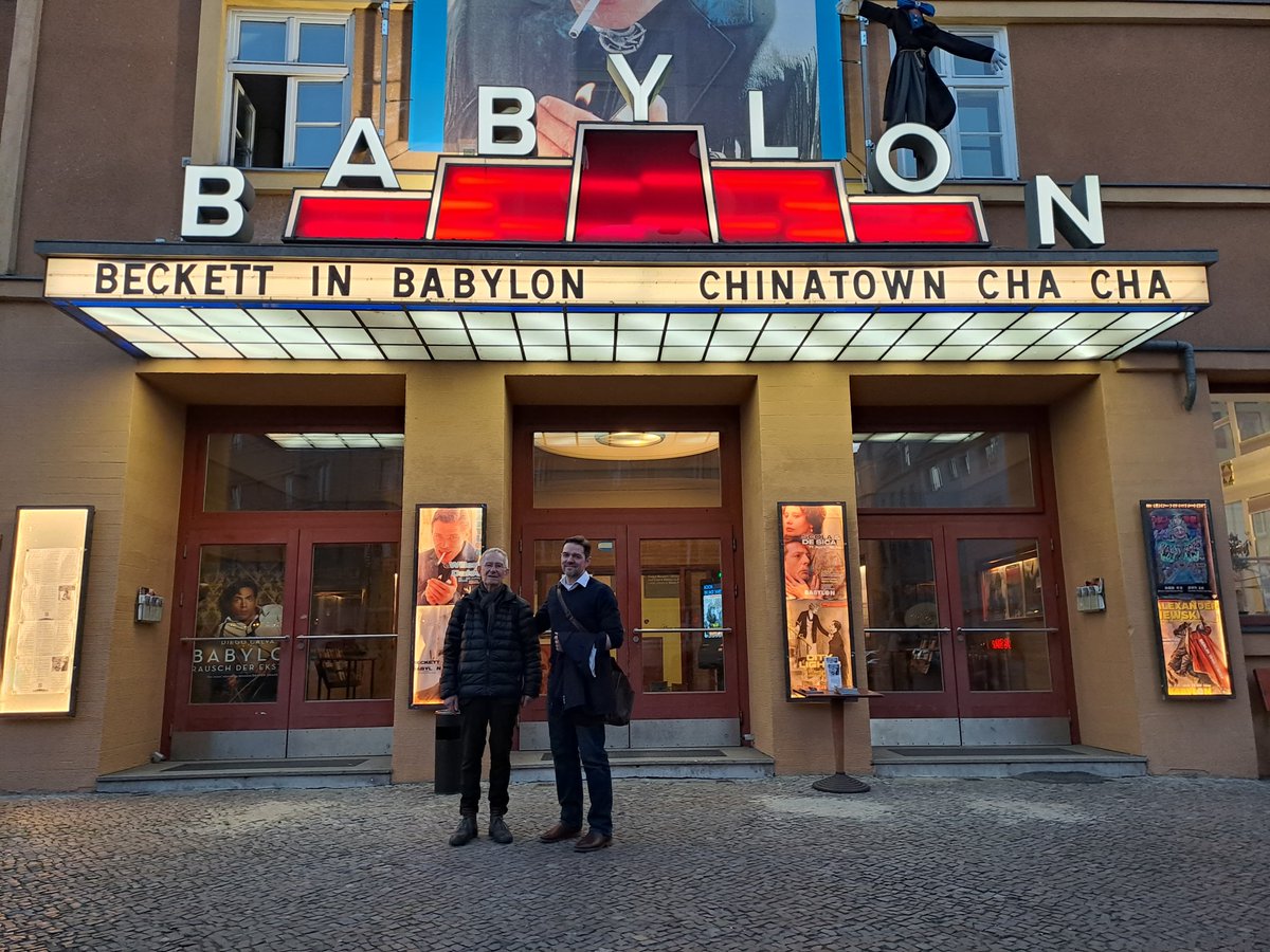 Unreal Cities (@theunrealcities) on Twitter photo Walter D. Asmus and Nicholas Johnson at Babylon Kino Berlin as part of <a href="/irlembberlin/">Ireland Embassy Berlin</a> Beckett in Babylon weekend, April 2025
Photograph by Adrian Dunbar
🎞️🎥🎞️ Walter D. Asmus and Nicholas Johnson at Babylon Kino Berlin as part of <a href="/irlembberlin/">Ireland Embassy Berlin</a> Beckett in Babylon weekend, April 2025
Photograph by Adrian Dunbar
🎞️🎥🎞️