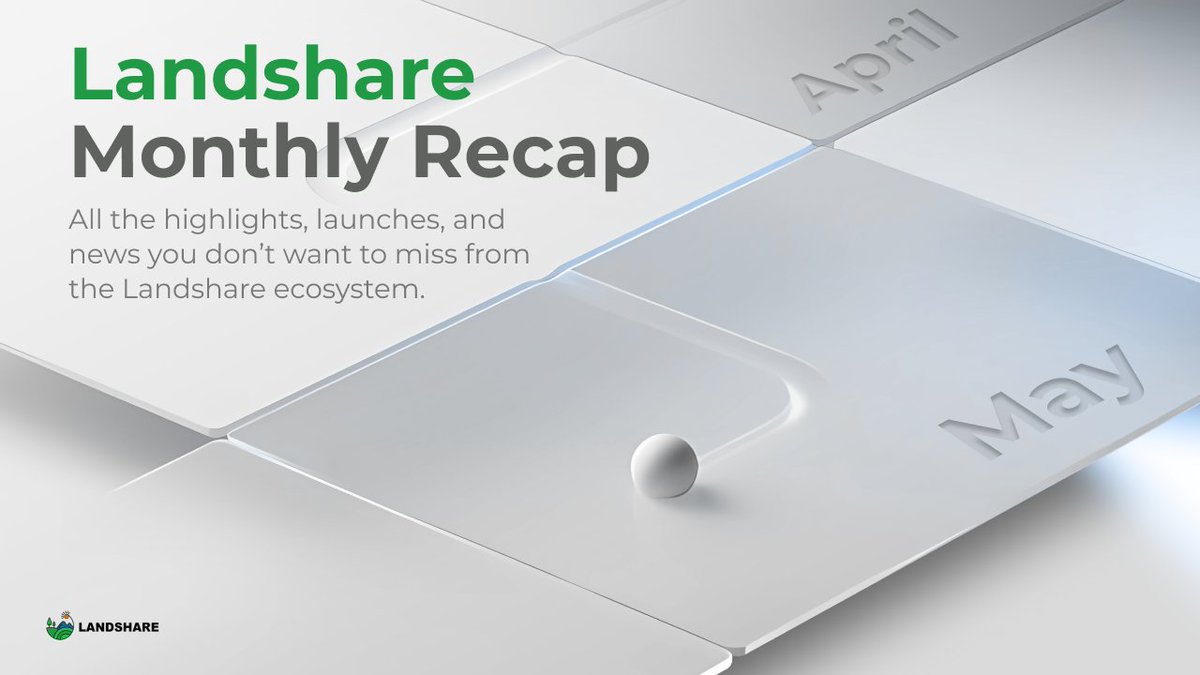 Landshareio's tweet image. 📢 April was big! here’s everything you missed:

From our highest-yielding tokenized property yet, to a brand new Real Estate NFT, upcoming Referral 2.0, and Loan Protocol v2 — the Landshare ecosystem is heating up 🔥

Plus: ✅ Triple-yield DeFi strategy
✅ New blog drops
✅ DAO…