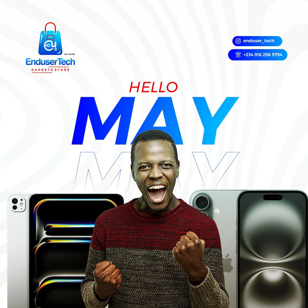 Enduser_tech's tweet image. Happy New Month. Welcome to May 🥳🥳