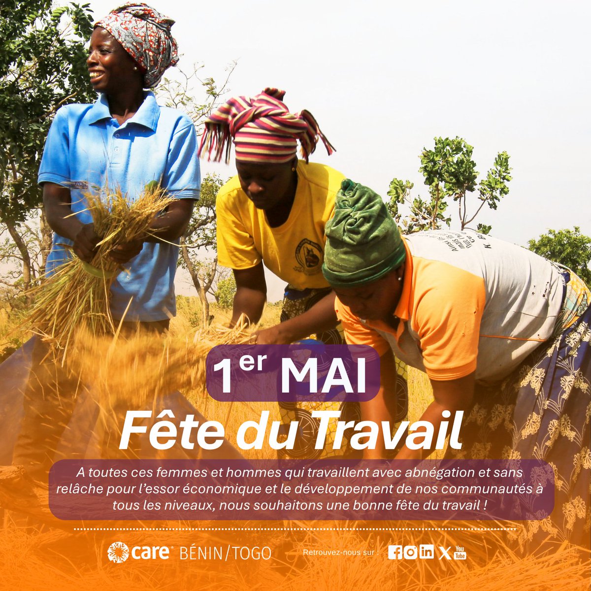 ✨En ce 1er Mai, hommage à toutes celles et ceux qui, dans l’ombre ou la lumière, construisent nos sociétés avec force et dignité, pour un monde juste et égalitaire. Votre travail est la base de notre avenir. 
Bonne fête du travail à tous·tes ! 💪🏽🛠️